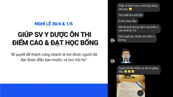 Giúp sinh viên y dược ôn thi điểm cao và đạt học bổng
