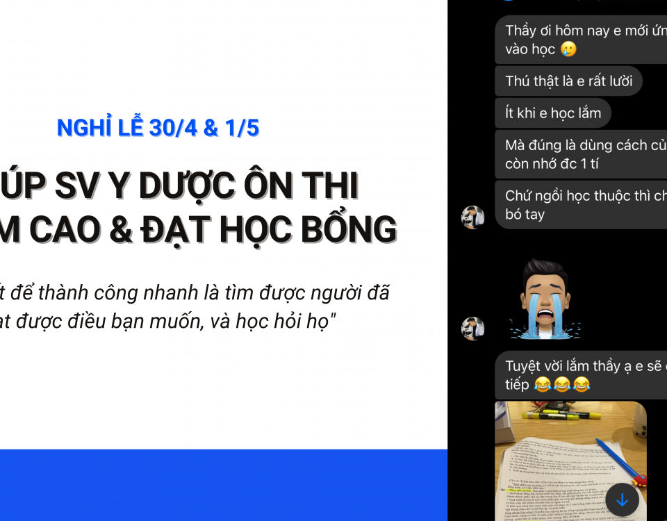 Giúp sinh viên y dược ôn thi điểm cao và đạt học bổng
